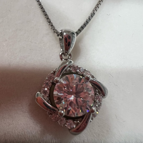 🆕 moissanite diamond pendant necklace - Picture 11 of 12